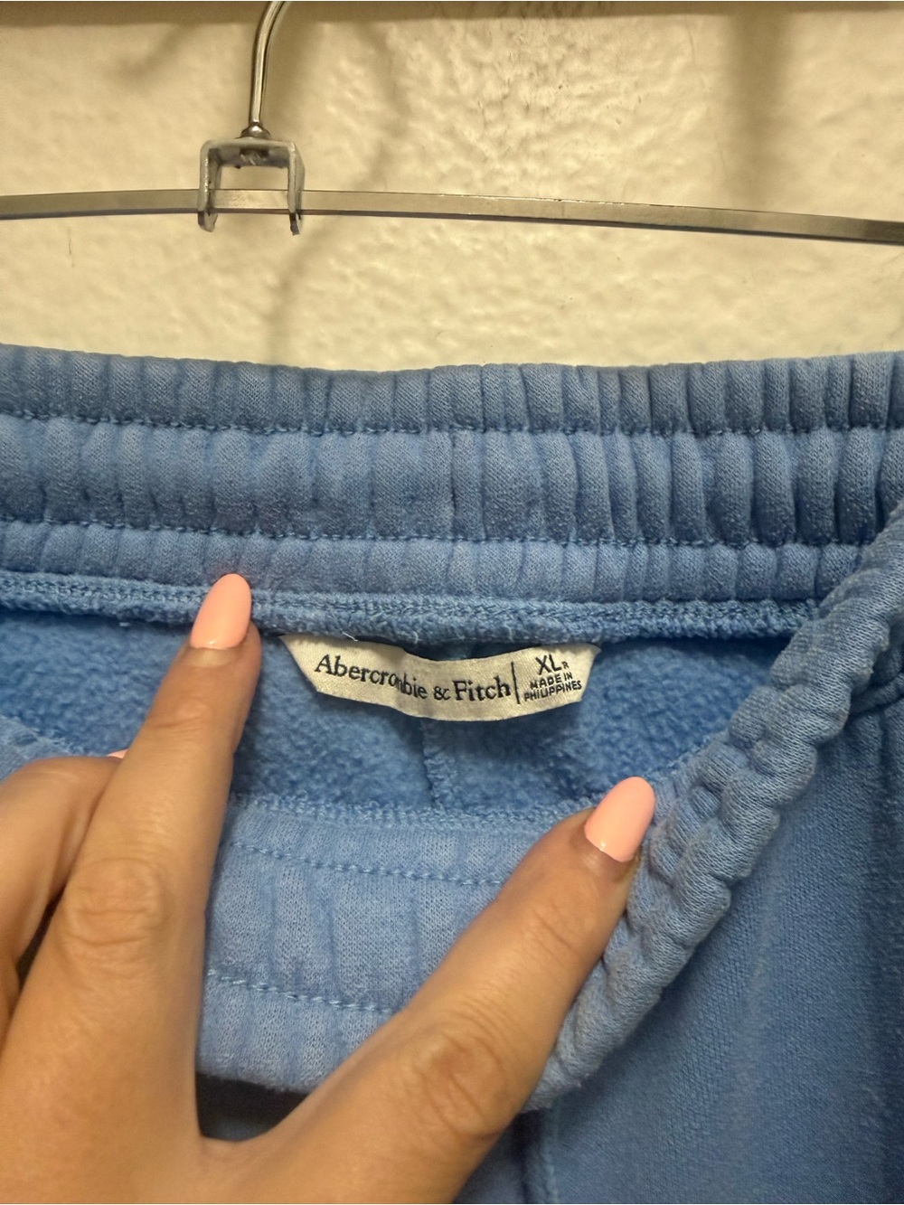 Abercrombie & Fitch Soft A&F Blue Fleece Sweatshirt & Pants Set XL - Picture 6 of 9